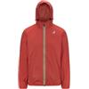 K-way unisex. K2123ZW Giacca rossa Claude, Rosso, Casual, Nylon, Manica lunga