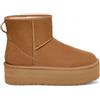 UGG per donna. 1134991 W Classic Mini stivali in pelle marrone [2953228], 3 a 5cm, Nessuno, Casual