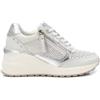 Carmela per donna. [16226601-BLANCO] Sneakers in pelle 162266 bianche, Bianco, 5 a 8cm, Stringhe, Cerniera, Casual
