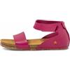 Art per donna. 103822O80003_043 Sandali in pelle 0382 rosa Creta, Basso, Velcro, Casual