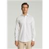 Hackett London per uomo. HM308678 Camicia elasticizzata Pop DC B [1656995], Bianco, Casual, Cotone, Manica lunga