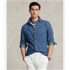 Polo Ralph Lauren per uomo. [710548539001] Camicia 710548539001 blu denim, Casual, Cotone, Manica lunga