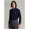 Polo Ralph Lauren per uomo. [710654408016] Camicia in piqué ultraleggero blu navy, Casual, Cotone, Classico, Manica lunga