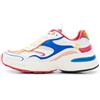 Desigual per donna. 24SSKP07 Sneaker runner bianche con patch - Altezza zeppa 6,5 cm, Bianco, 5 a 8cm, Stringhe, Casual