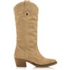 Mustang per donna. 59716 Stivali in pelle Teo beige [3074028], 3 a 5cm, Cerniera, Casual