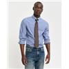Gant per uomo. 3000132 Camicia slim fit in popeline blu a righe [3089800], Casual, Cotone, Classico, Manica lunga