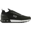 EA7 unisex. X8X171_XK373 Scarpe da ginnastica Legacy Knit nere e bianche nere [3101778], Nero, Basso, Stringhe, Casual