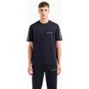 Armani Exchange per uomo. [8NZTSGZJ9AZ1510] T-shirt blu scuro dalla vestibilità standard, Casual, Cotone, Manica corta, Navy