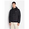 Armani Exchange per uomo. 8NZB53ZNW3Z0217 Piumino leggero nero con cappuccio [3105266], Casual, Poliamide