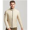 Superdry per uomo. [M5011785A] Giubbotto trapuntato beige chiaro, Casual, Nylon, Sostenibile