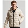Superdry per uomo. [M5011811A] Piumino corto beige, Casual, Poliestere