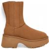 UGG per donna. 1158313 Nuovi stivali classici in pelle marrone con doppia cucitura [3139558], 3 a 5cm, Cerniera, Casual