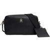 Tommy Hilfiger per donna. AW0AW16439 Borsa a tracolla monotipo nera, Nero, Casual, Poliuretano