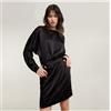 G-Star per donna. [D25324-D414-6484] Abito nero a pipistrello, Casual, Manica lunga, Polister riciclato, Sostenibile