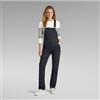 G-Star per donna. D24264-C105-6484 Salopette nera slim, Nero, Casual, Cotone