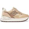 Liu Jo per donna. BF4007TX423S3400 Maxi sneakers con glitter e paillettes beige, rosa, 3 a 5cm, Stringhe, Casual