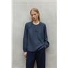 ECOALF per donna. [MCWGASRALMA00344W24-144] Camicia Alma blu scuro, Casual, Manica lunga, Lyocell, Navy