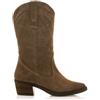 Mustang per donna. [58964] Stivali in pelle Teo Marrone, 5 a 8cm, Nessuno, Casual