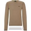 BOSS per uomo. [50498539] Maglione sempre marrone, Casual, Cotone, Manica lunga