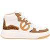 NO NAME per donna. LNJVNL0 Sneakers Bridget Mid in pelle beige [3204132], Basso, Stringhe, Casual