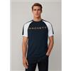 Hackett London per uomo. [HM500869] Maglietta multiuso blu scuro, Casual, Cotone, Manica corta, Navy