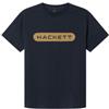 Hackett London per uomo. [HM500873] T-shirt Essential Box blu scuro, Casual, Cotone, Manica corta, Navy
