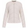Guess per donna. W5RL00WGV30 Nuovo cappotto Vona Logo bianco sporco, Casual, Poliuretano