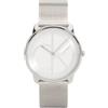 Calvin Klein per uomo. [25200032] Orologio iconico in maglia bianca, Bianco, Casual, Braccialetto, Acciaio inossidabile