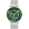 Calvin Klein unisex. [25300005] Orologio automatico iconico verde, Casual, Braccialetto, Acciaio inossidabile