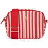 Tommy Hilfiger per donna. AW0AW17231 Borsa a tracolla a righe, Rosso, Casual, Poliestere