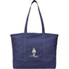 Polo Ralph Lauren per donna. [405962430001] Borsa tote in tela con orso blu scuro, Casual, Cotone, Navy