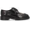 Alpe per donna. 533266 Mocassini Chester in pelle nera, Nero, Basso, Stringhe, Casual
