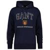 Gant per uomo. 2044004 Felpa con cappuccio blu scuro, Casual, Cotone, Navy