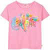 Billieblush per ragazza. U21058 T-shirt con dettagli in paillettes rosa, Casual, Poliestere, Manica corta, moda per bambini