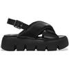 Steve Madden per donna. SM11003784 Sandali Backtrack neri, Nero, 3 a 5cm, Fibbia, Casual