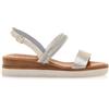 Mustang per donna. 54562 Sandali 54562 argento, Basso, Fibbia, Casual