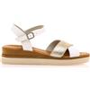 Mustang per donna. 54530 Sandali 54530 argento, 1 a 3 cm, Fibbia, Casual