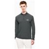 EA7 per uomo. [7M000193_AF13536] Polo Golf Pro a maniche lunghe in tessuto tecnico Ventus7 grigio, Casual, Cotone, Manica lunga