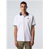 North Sails per uomo. 692439 Polo bianca a maniche corte [3227278], Bianco, Casual, Manica corta, Cotone biologico, Sostenibile