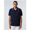 North Sails per uomo. 692439 Polo a maniche corte blu navy [3227281], Casual, Manica corta, Cotone biologico, Sostenibile