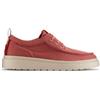 Clarks per uomo. 26181380 Scarpe Polden Moc rosse, Rosso, Tessuto, Basso, Stringhe, Casual