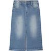 Pepe Jeans per ragazza. PG900573NR1 Gonna midi in tessuto denim blu elastico e flessibile, Casual, Cotone, Sostenibile, moda per bambini