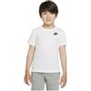 Nike unisex per bambino. 8UC545 Maglietta Futura bianca, Bianco, Casual, Cotone, Manica corta, moda per bambini