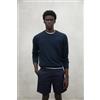 ECOALF per uomo. [MCMGAKNTAIL00639S25-160] Coda di maglia blu navy, Casual, Cotone biologico, Sostenibile