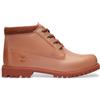 Timberland per donna. TB0A4228ETN1 Stivali Chukka impermeabili in pelle a metà polpaccio con lacci rossi Nellie, Rosso, Basso, Stringhe, Cas