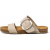 Art per donna. 101751124003_017 Sandali in pelle 0175 Creta bianco grezzo, Basso, Fibbia, Casual