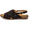 El Naturalista per donna. [255581101005_001] N5558 Sandali in pelle nera Wakataua, Nero, Basso, Fibbia, Casual