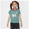 Nike Maglia da calcio a manica corta Nike Dri-FIT Liverpool FC Academy Pro - Bambino/a - Verde
