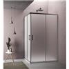 BOX DOCCIA VENERE ANGOLARE 80X100 H 190 CM CRISTALLO OPACO 6 MM