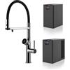 GESSI miscelatore rubinetto da cucina 60722 031 Chrome VITA Collection con unità CALDO e FREDDO - 60722-031+60806+60802
